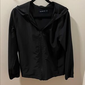 Abercrombie & Fitch Black Windbreaker Jacket
